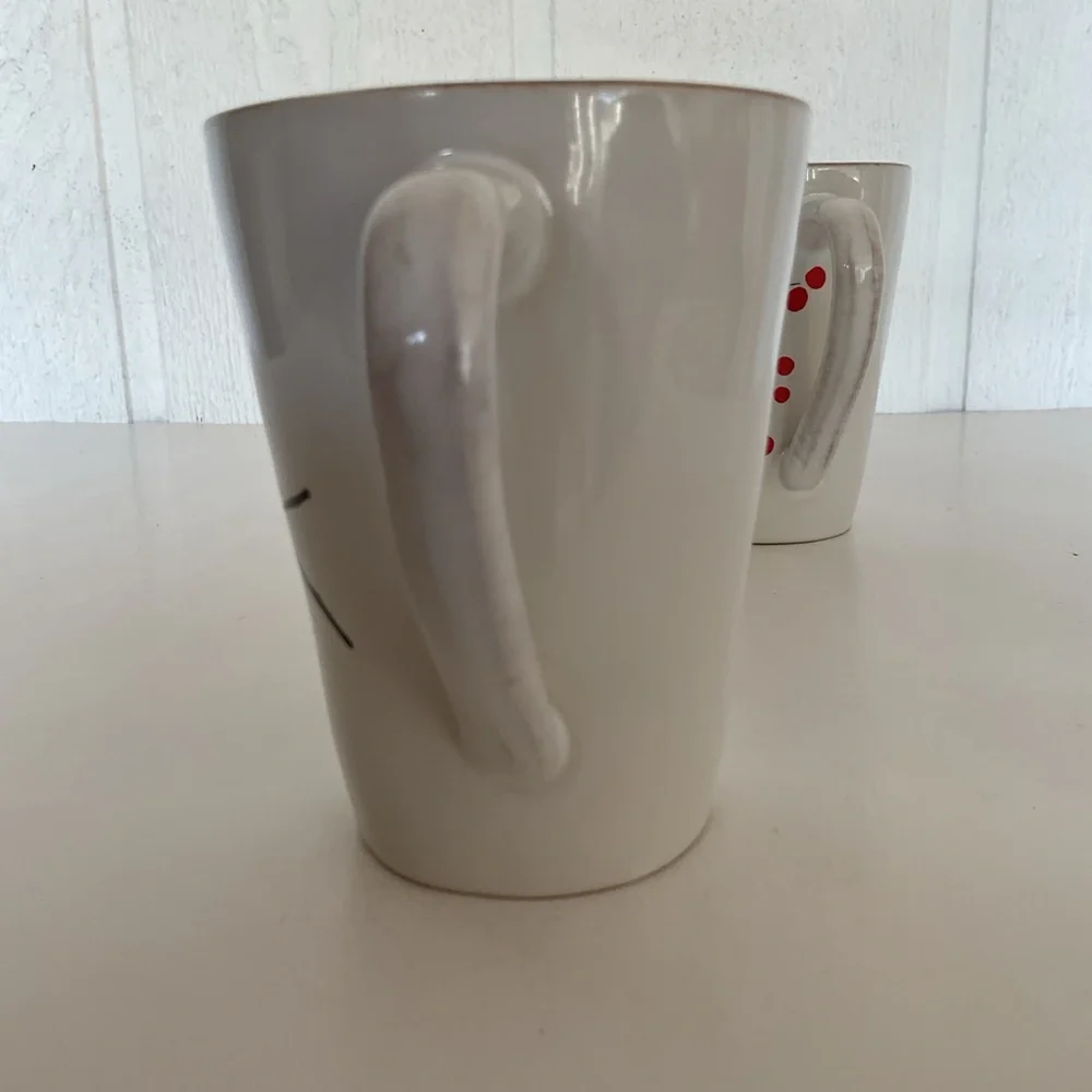 Crate & Barrel Marin Winter Birds Mug Set of three